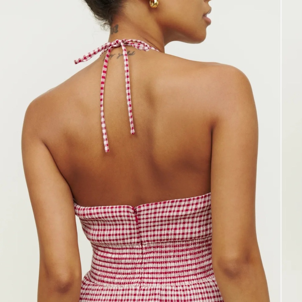 Reformation Bea top red and white checkered - Picture 2 of 6